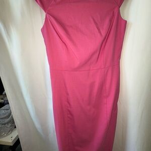 Banana Republic Vibrant Pink Midi Dress